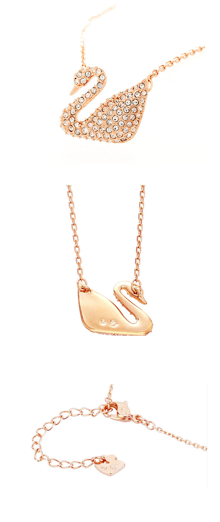 Swarovski/施华洛世奇 18K金天鹅水晶吊坠项链5121597
