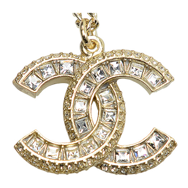 CHANEL/香奈儿 双C镶钻长项链 毛衣链A86496