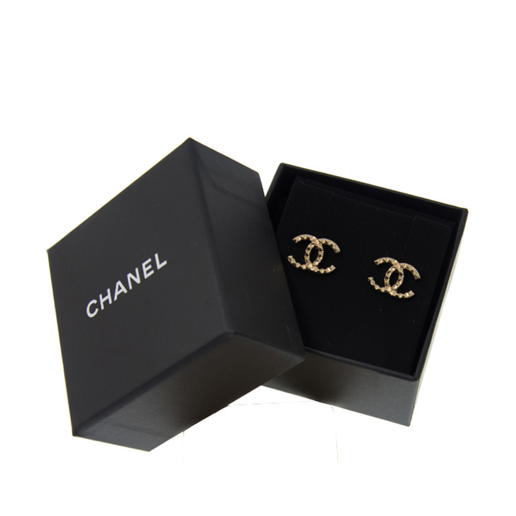 CHANEL/香奈儿 女士双C菱格纹耳钉A95860