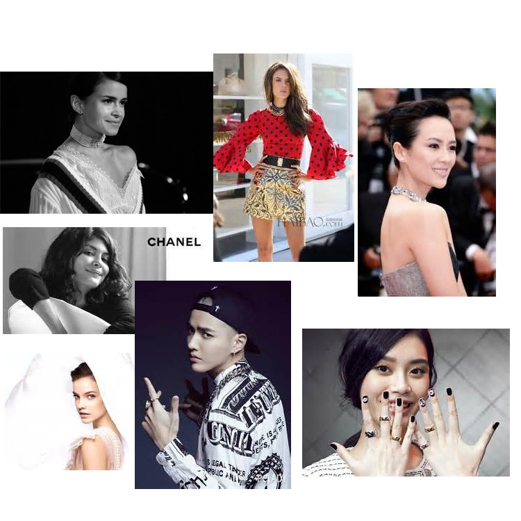 CHANEL/香奈儿 女士双C菱格纹耳钉A95860