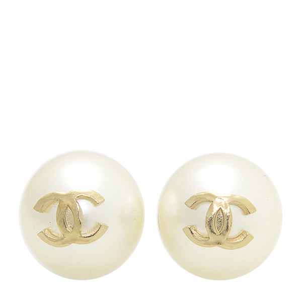 CHANEL/香奈儿 大珍珠双c logo 耳釘A85148GP