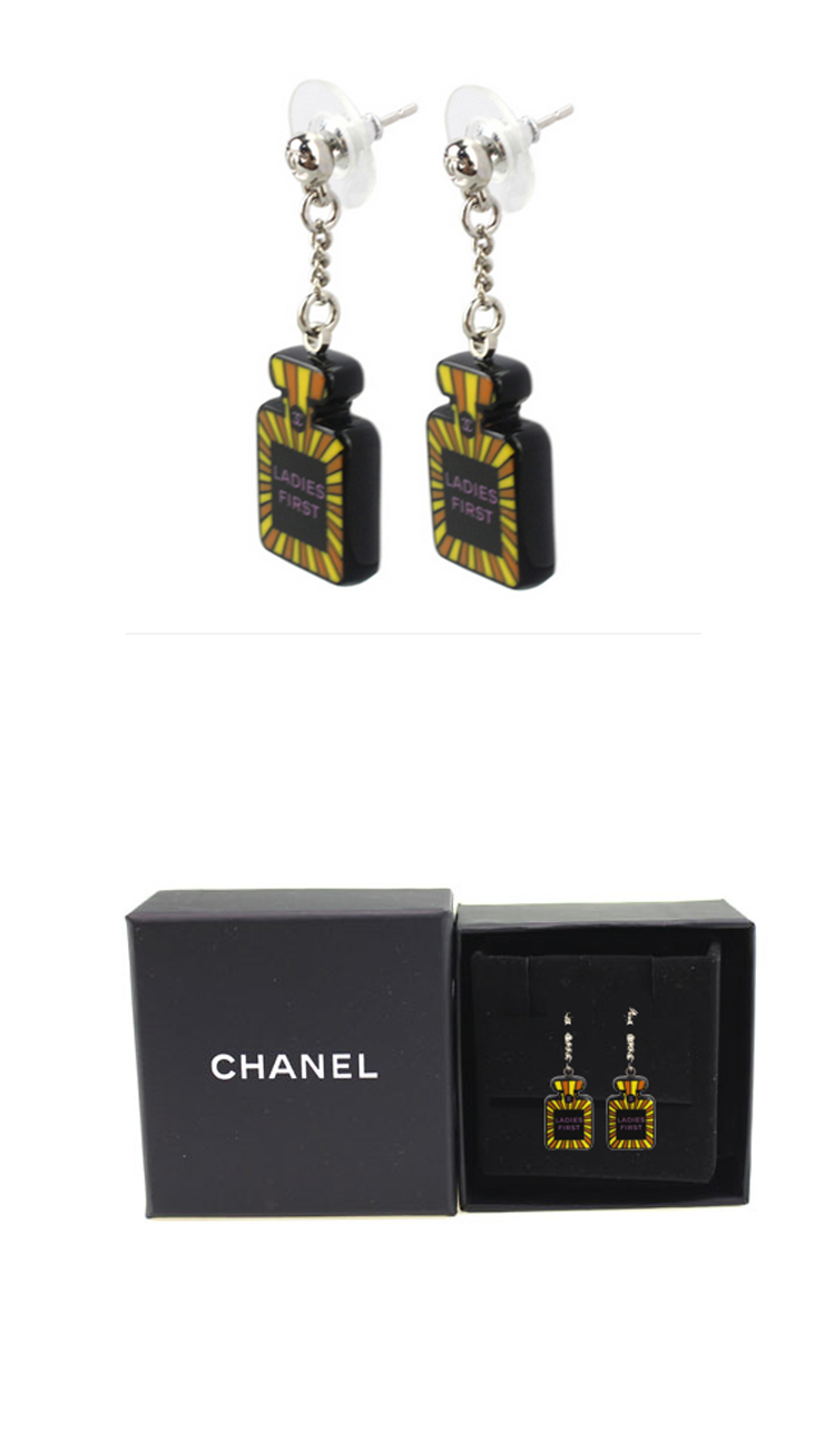 CHANEL/香奈儿 女士5°N款双面佩戴耳钉