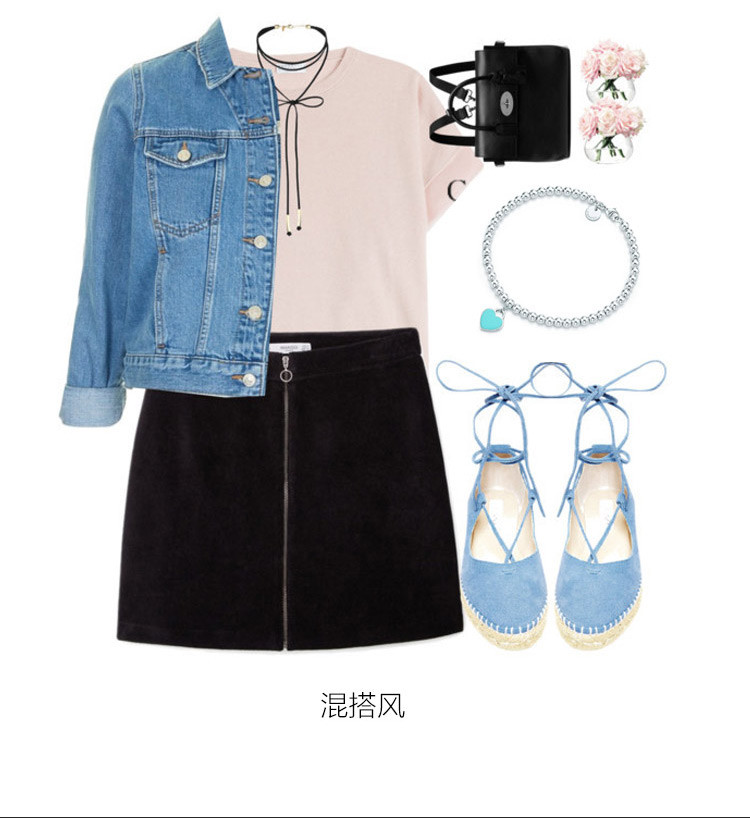 Tiffany & Co./蒂芙尼 Return to Tiffany™系列 女式S925银蓝色心形小珠Bead珐琅手链 7英寸