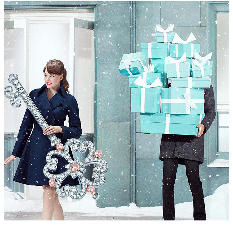 Tiffany & Co./蒂芙尼 女士纯银樱花粉心形小珠Bead珐琅手链 30978811