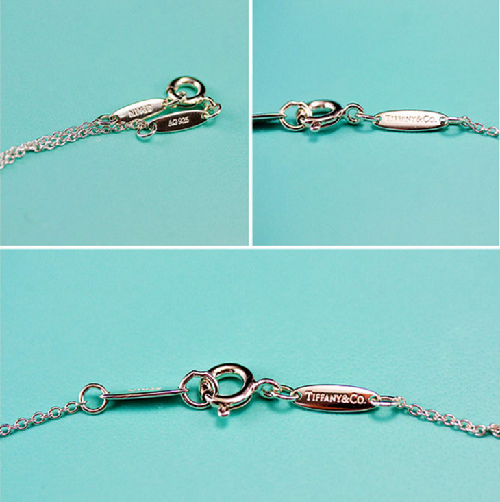 Tiffany & Co./蒂芙尼 bow系列女士S925银蚕豆项链 9mmTX-006