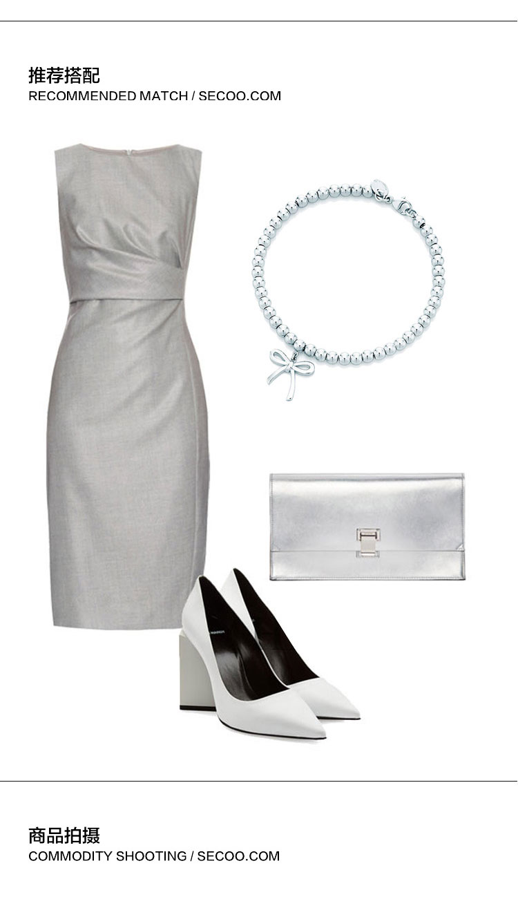 Tiffany & Co./蒂芙尼 纯银银色蝴蝶结手链 7英寸 GRP06349