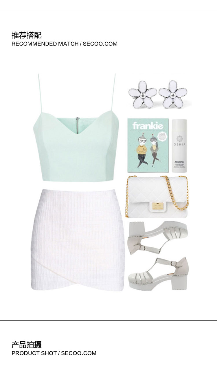 PANDORA/潘多拉 白色珐琅雏菊耳钉290538EN12