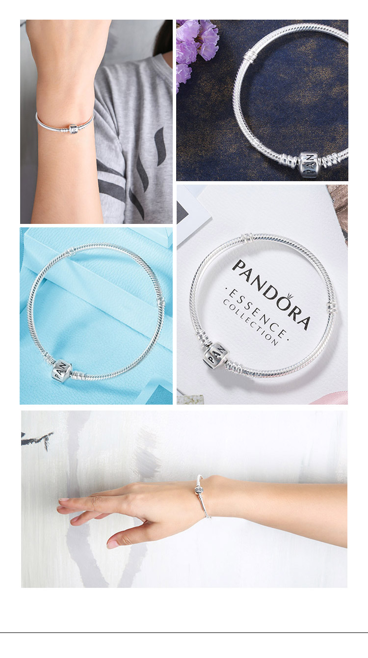 PANDORA/潘多拉 925纯银基础链蛇骨链590702HV-17