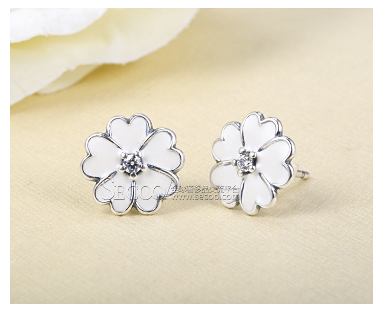 PANDORA/潘多拉 樱草花耳钉290569EN12