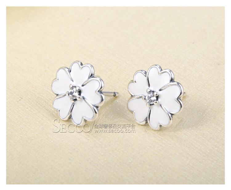 PANDORA/潘多拉 樱草花耳钉290569EN12
