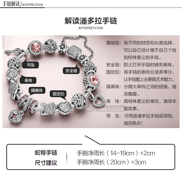 PANDORA/潘多拉 925银 天使的羽毛珠子 791751