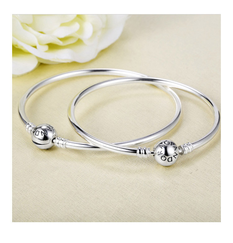 PANDORA/潘多拉 925银基础链手镯590713-17
