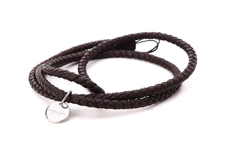 Bottega Veneta(葆蝶家) 棕色皮质手机链