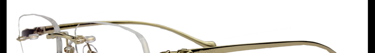 CARTIER/卡地亚经典无框镀金豹子头系列女士光学镜架