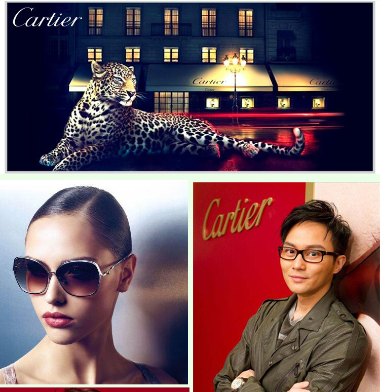 【新品】CARTIER/卡地亚(超轻复合板材)(PVD镀金工艺)时尚双梁男女光学镜架眼镜T8101224