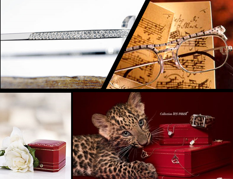 【2018新品】CARTIER/卡地亚 经典拉丝半框玳瑁色镜腿男士平光镜眼镜CT0042O 003