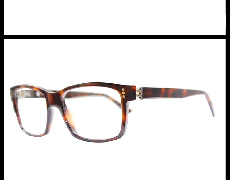 CARTIER/卡地亚 新品时尚玳瑁色板材管弦乐风格装饰男女款眼镜
