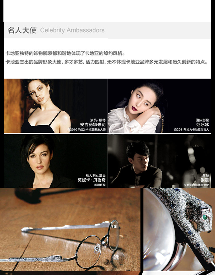 CARTIER/卡地亚 经典矩形镀铂金枪色男士商务款中号眼镜