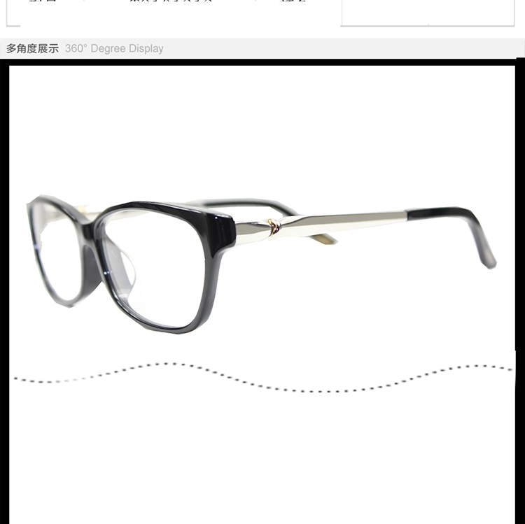 CARTIER/卡地亚 轻盈板材饰面镀铂金镜腿经典螺旋logo时尚女士眼镜