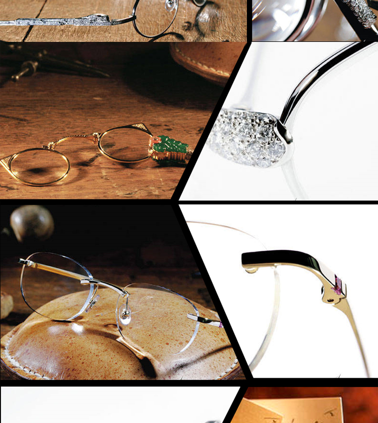 CARTIER/卡地亚经典全框抛光镀金饰面醋酸酯镜腿眼镜