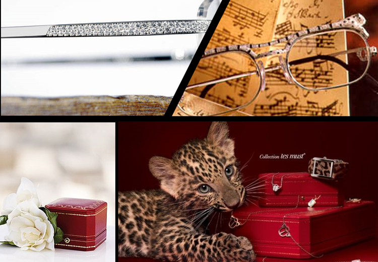 CARTIER/卡地亚经典全框抛光镀金饰面醋酸酯镜腿眼镜