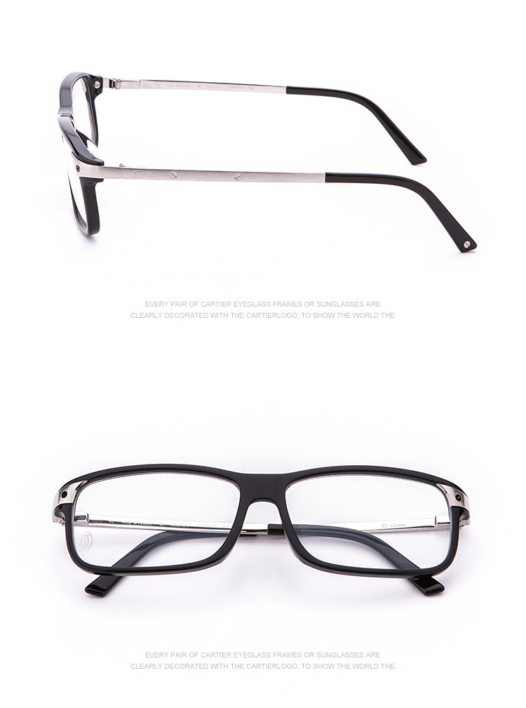 【春夏潮品】CARTIER/卡地亚法国风情系列亚洲版舒适鼻托时尚广告大片形象主推爆款款男女款镜框光学镜架眼镜CT0073OA