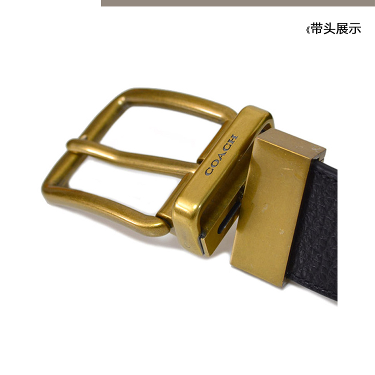 COACH/蔻驰 牛皮 男士均码针扣皮带腰带配饰 64840