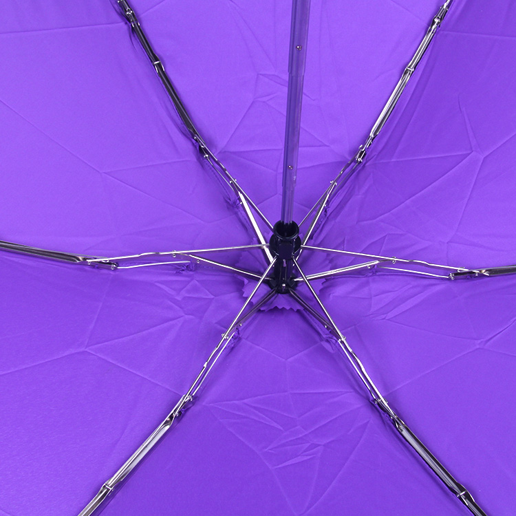 COACH/蔻驰 多折纹晴雨伞/太阳伞/遮阳伞 防晒 防雨 新款花色 百搭多用 时尚大气 63690 紫色