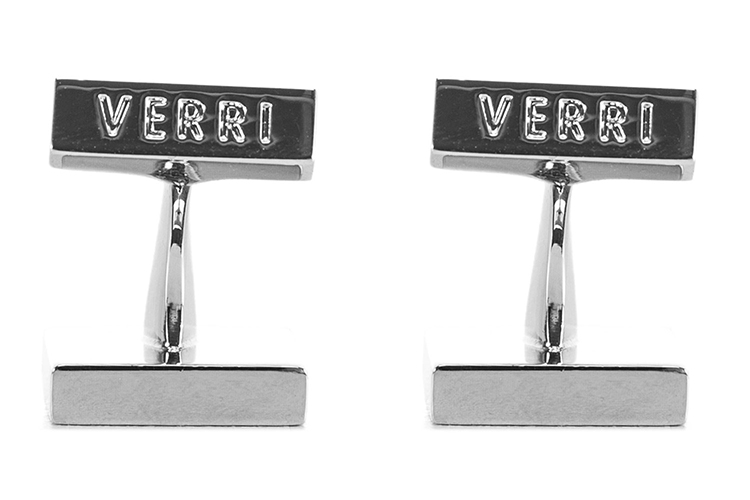 VERRI/VERRI 男士白色精致时尚袖扣 材质:金属,