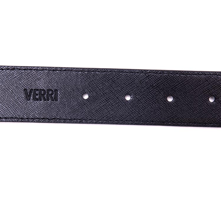 VERRI/VERRI 男士蓝色商务牛皮革腰带