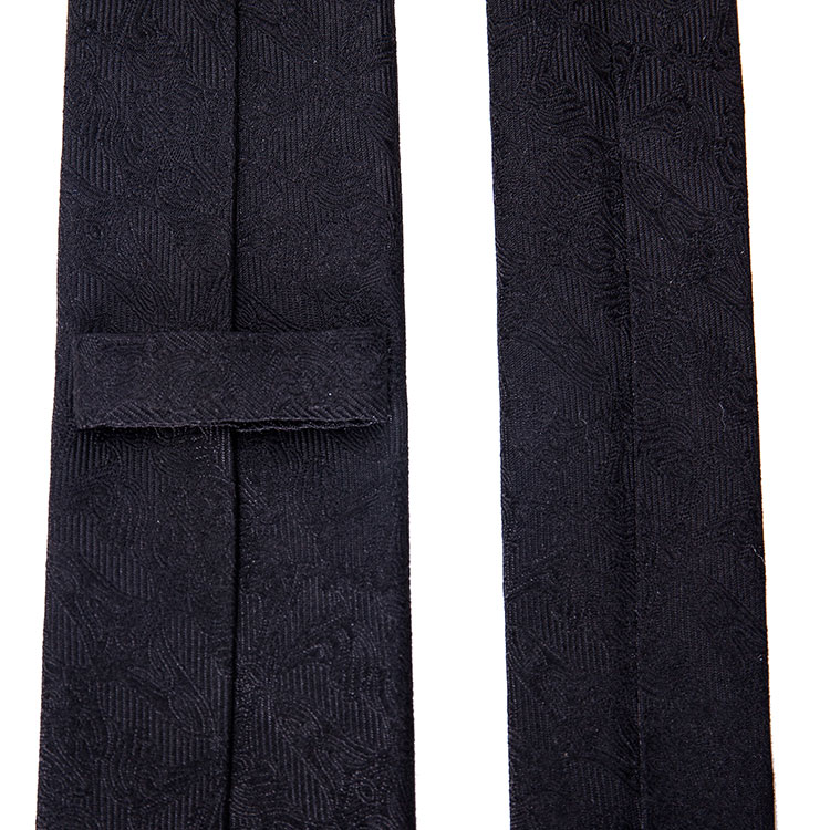 VERRI/VERRI 男士黑色桑蚕丝领带