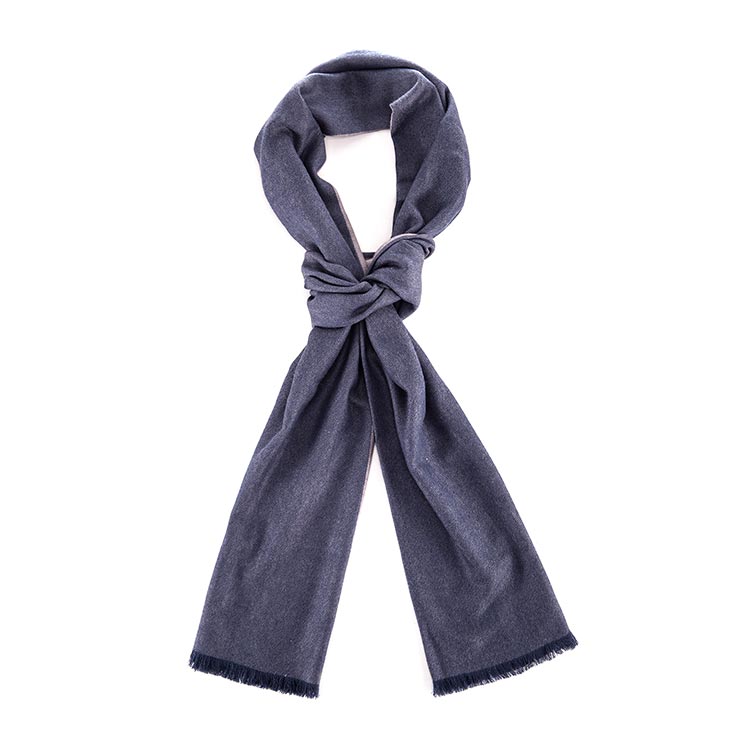 VERRI/VERRI 男士双面双色羊绒围巾