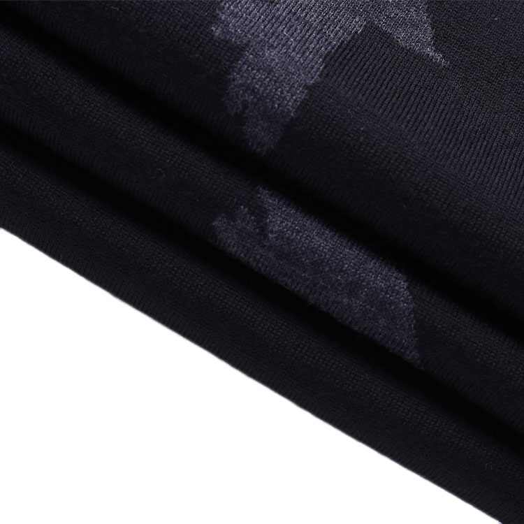 VERRI/VERRI 男士黑灰色提花纯羊毛围巾