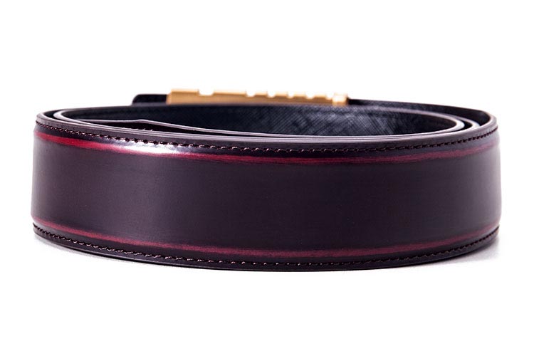 VERRI/VERRI 男士暗红色腰带