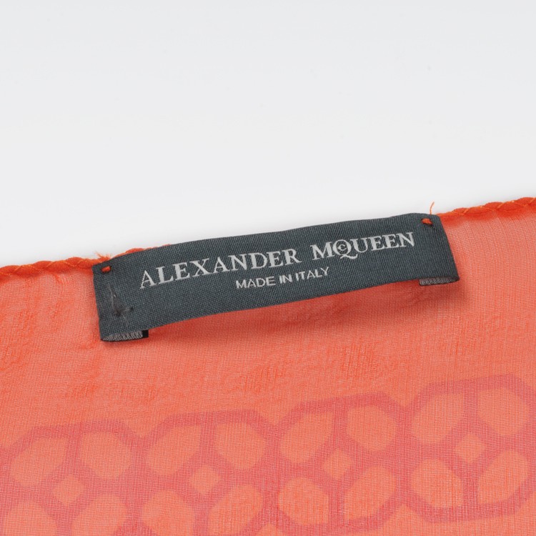 【Designer Acc】Alexander McQueen/亚历山大麦昆 女士红色围巾 ML