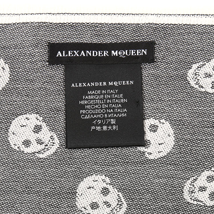 Alexander McQueen/亚历山大麦昆 经典骷髅图案围巾354949