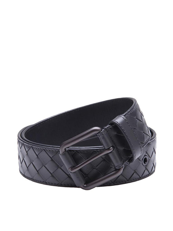 Bottega Veneta/葆蝶家 男式牛皮宽度3.3cm编织腰带407396
