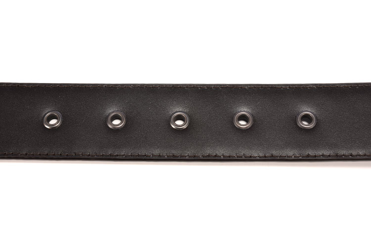 Bottega Veneta(葆蝶家) 深棕色皮质编织腰带100#