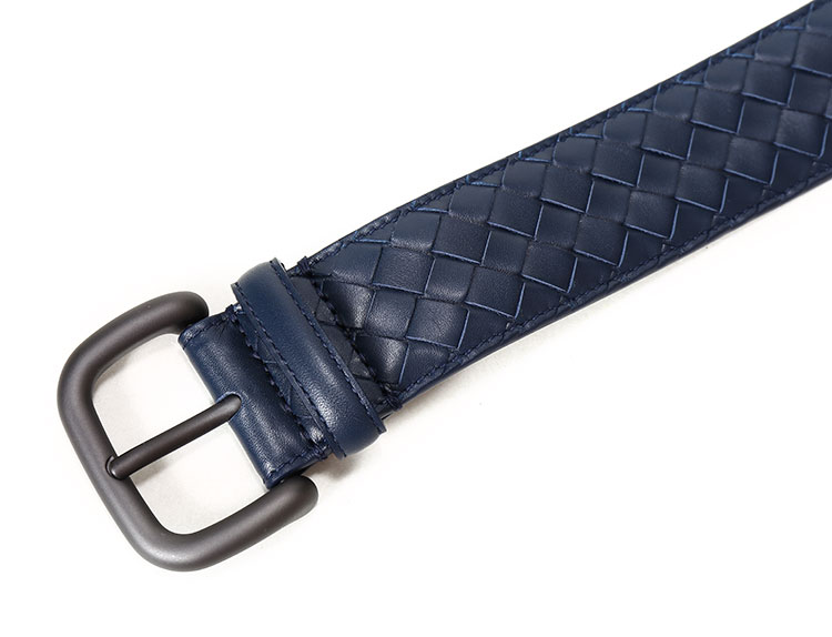 Bottega Veneta/葆蝶家小牛皮编织腰带