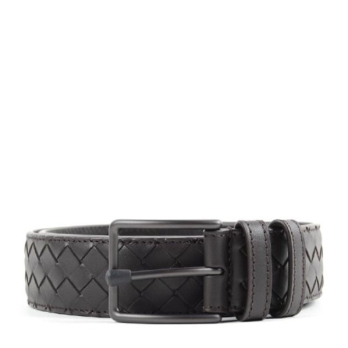Bottega Veneta/葆蝶家 男士 真皮 经典编织 腰带 SP