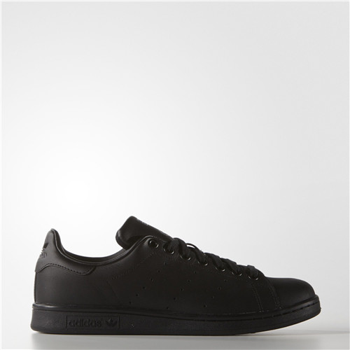 adidas 黑色 STAN SMITH 皮革透气运动鞋 M20327