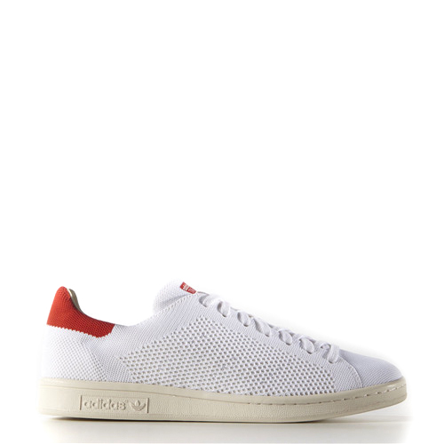 adidas 白/红 STAN SMITH PRIMEKNIT面料灵活透气运动鞋 S75147