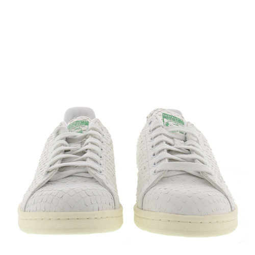 adidas/阿迪达斯 女士 真皮 logo点缀 拼接 鳞片纹理 运动鞋 BR