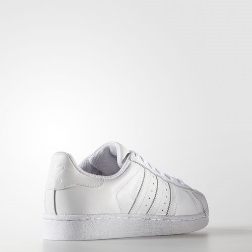 adidas(阿迪达斯) *Original Superstar系列白色皮质女士运动鞋 美码8#