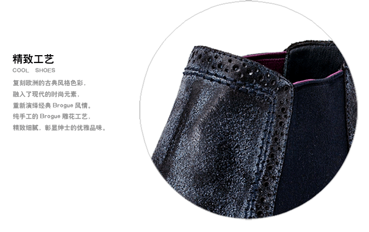 【可用券】LANDAX/LANDAX 意大利纯手工男靴 真皮短靴 男 男士靴子 手工军靴 真皮鞋底男靴