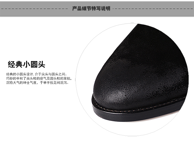 【可用券】LANDAX/LANDAX牛皮鳄鱼纹绒面男士靴子 黑色 44 黑色 44