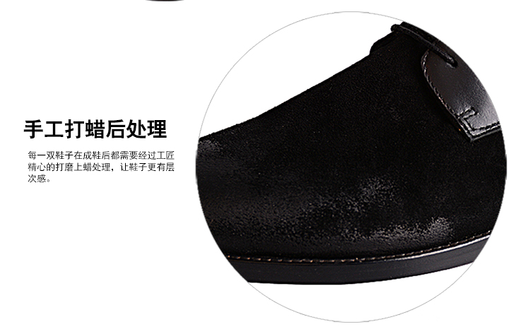 【可用券】LANDAX/LANDAX牛皮鳄鱼纹绒面男士靴子 黑色 44 黑色 44