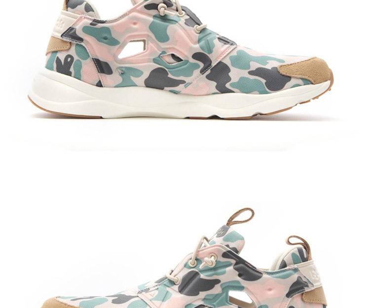 REEBOK/锐步 皮革拼接 FURYLITE CAMO 男士运动鞋