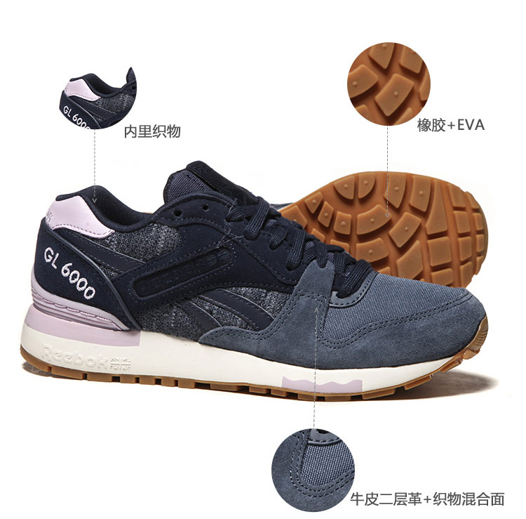 REEBOK/锐步 织物拼接 GL 6000 女士运动鞋