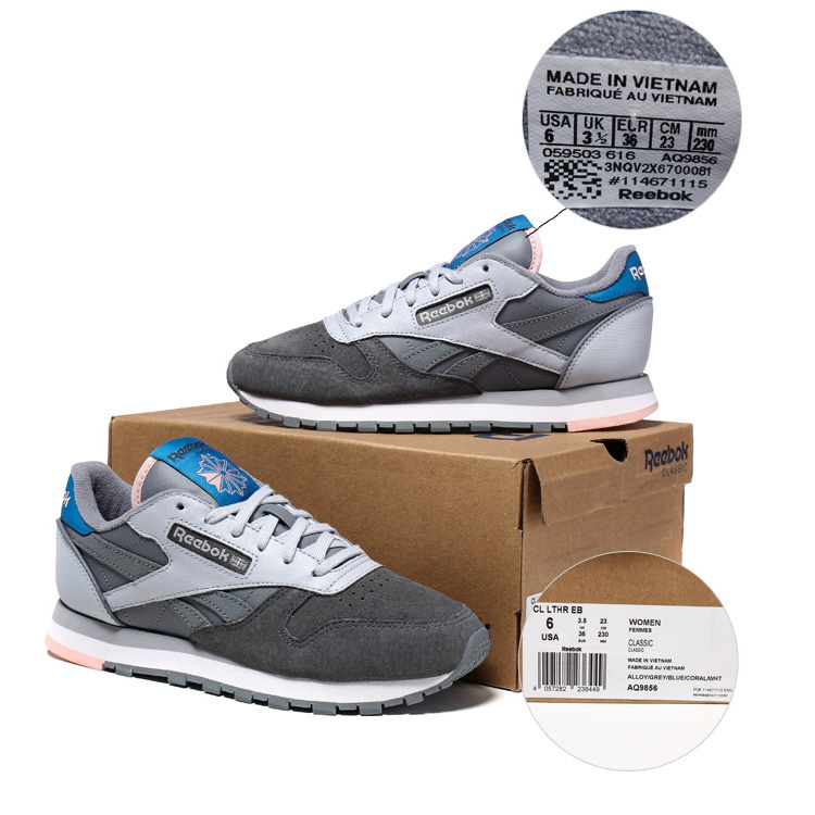 REEBOK/锐步 织物拼接 CL LTHR EB 女士运动鞋